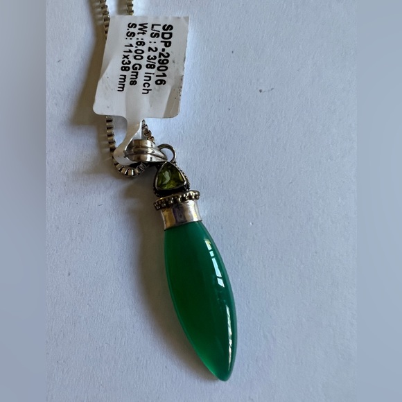Green Onyx & Peridot Necklace - Picture 2 of 3